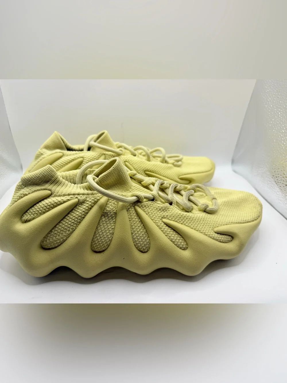 adidas Yeezy Knit Sneaker in Pale Yellow